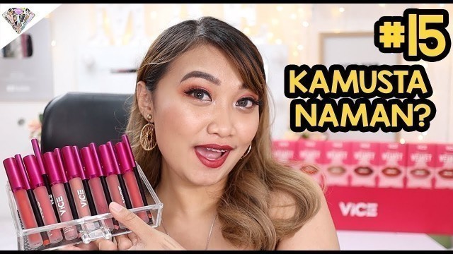 'NEW VICE COSMETICS VELVET LIPSTICK SWATCHES & REVIEW | VLOGMAS DAY 15'