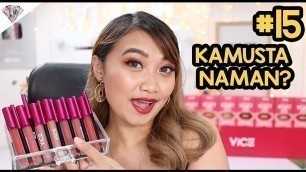 'NEW VICE COSMETICS VELVET LIPSTICK SWATCHES & REVIEW | VLOGMAS DAY 15'