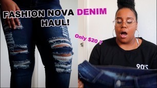 'FASHION NOVA JEANS HAUL | PLUS SIZE | HONEST FIRST IMPRESSION'