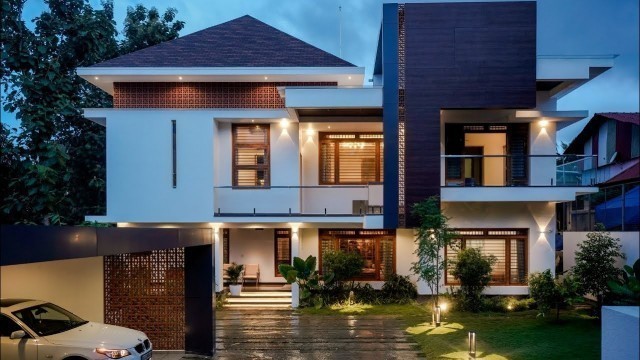 'Tropical Kerala home design best amac Architects modern architecture'