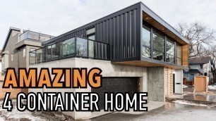 'AMAZING Container Home using 4 Containers'