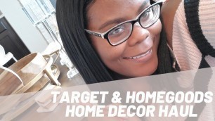 'Target & HomeGoods Home Décor Haul | Decorating My Beautiful New Dream Home'