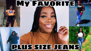 'PLUS SIZE JEAN HAUL / My Collection ( Walmart, Rainbow, FASHIONNOVA & more) !!! | Deja D'