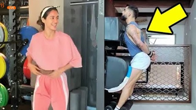 'Virat Kohli & Disha Patani\'s EXTREME Workout WIll BLOW Your Mind Definitely | Bollywood Live'