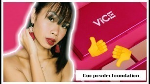 'VICE COSMETICS DUO FINISH FOUNDATION REVIEW | SO PINAY'