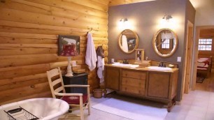 'Log Home Interior Wall Ideas'