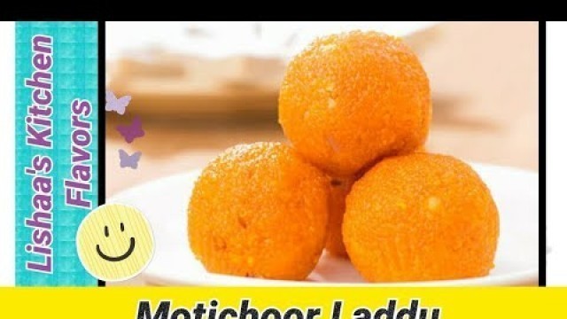 'Motichoor Laddu # Without food colour # Tasty and Easy'