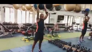 'Desi boy work hard in gym shikhar dhawn indian openers dancing funny video shikar dhawan in gym'