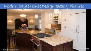 'Angled island kitchen design | Pictures of Home Decorating Ideas with Kitchen Designs & Paint'