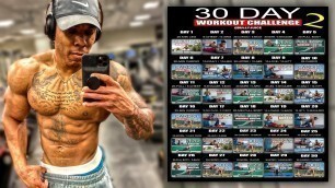 '30 DAY AT HOME WORKOUT PLAN (NO EQUIPMENT AND NO REST!)'