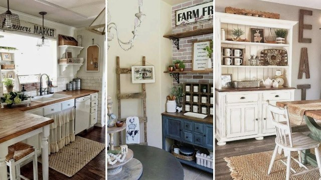 '❤DIY Rustic Farmhouse style Kitchen decor Ideas❤ | Home decor & Interior design| Flamingo Mango'