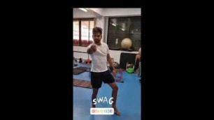 'Shikhar dhawan and shreyas iyyer workout video'