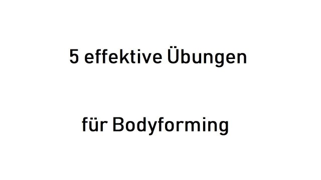 'Galileo Vibrationsplatte - 5 effektive Übungen für Bodyforming'