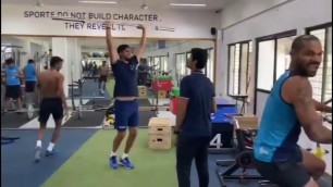 'Hardik Pandya, Shikhar Dhawan, Ishant Sharma Dance In Gym'