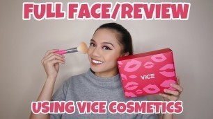 'FULL FACE/REVIEW OF VICE COSMETICS'