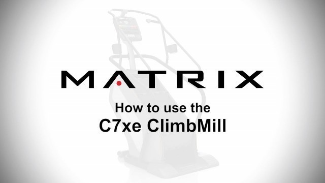 'How to use the Matrix C7xe CimbMill'