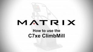 'How to use the Matrix C7xe CimbMill'