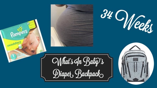 'What’s In Baby’s Diaper Backpack'
