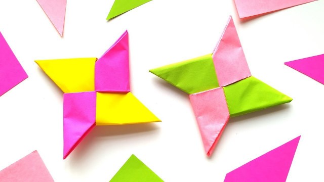 'DIY Origami Ninja Star Tutorial - Easy Paper Crafts for Home Decorating'