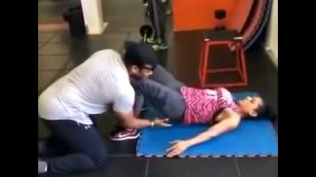 'Disha Patani Bold Workout with GYM Trainer : Shocking Video'