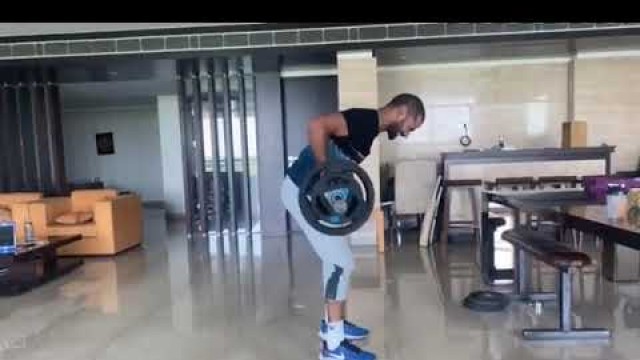 'Shikhar dhawan workout at home'