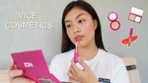 'VICE COSMETICS Duo Foundation, Water Gel Tint, Aura Glow First Impression review | Liz Alexandra'