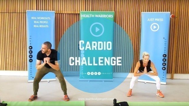 '45 minute fat burning, fun home cardio workout (with modifiers)'