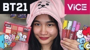 'BT21 X VICE COSMETICS | REVIEW & SWATCHES | HONEST REVIEW | Philippines'