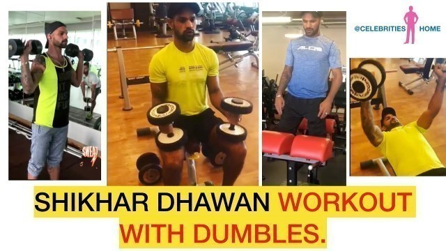 'Sunrises Hyderabad Team Captain Shikhar Dhawan GYM Workouts || IPL'