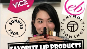 'FAVORITE LIP PRODUCTS (EVER BILENA, VICE COSMETICS, SUNNIES FACE) | Zoe Cabrera ❤️'