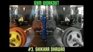 'Cricket Players Fitness #3. Shikhar Dhawan 