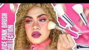'VICE COSMETICS PINK BRUSH COLLECTION REVIEW + DEMO | Sandee Proud'