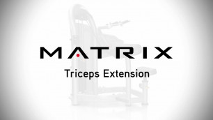 'Matrix Fitness: Aura Triceps Extension Setup & Movements'