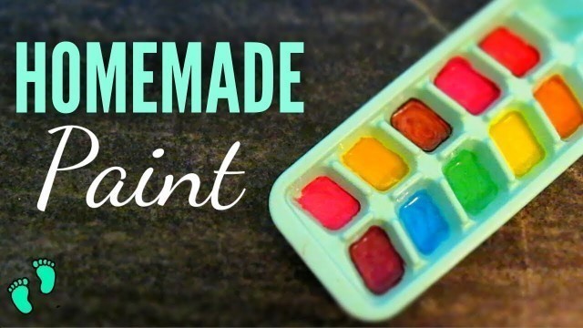 'HOMEMADE NON-TOXIC PAINT for Babies/ Toddlers and Kids | DIY Edible Finger Paint /Colour'