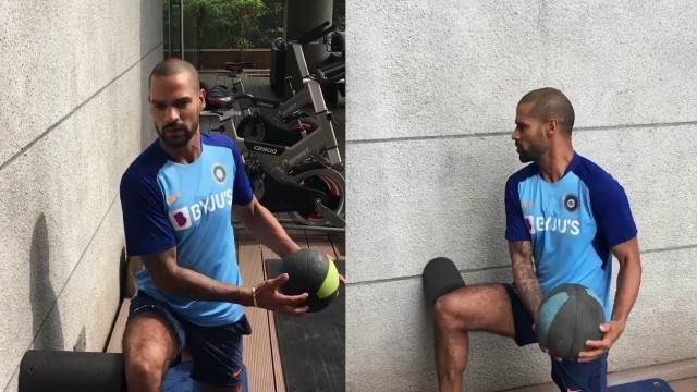 'Shikhar Dhawan Rotational Workout'