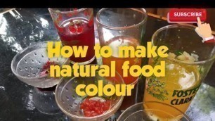 'Home made food colour/simple /easy/healthy/feedfactory #feedfactory'