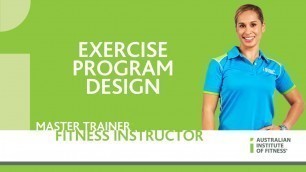'Exercise Program Design'