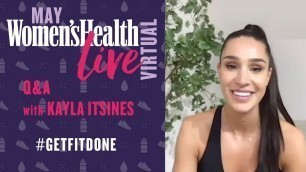 'Kayla Itsines Interview Talking At-Home Fitness, Food & Workouts | Women\'s Health Live Virtual Q&A'