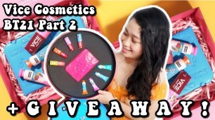 'VICE COSMETICS X BT21 PART 2 SWATCHES, REVIEW & GIVEAWAY | Edizza Joyce'