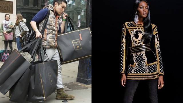 'H&M Balmain Launches Worldwide And Causes Chaos Amongst Shoppers! {VIDEO}'