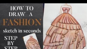 'FASHION SKETCH #FASHIONINFLUENCER #loveforfashion'