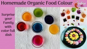 'How to make organic food color at home|Homemade natural gel food color in tamil|Kids safe food color'