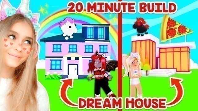 'BEST FRIENDS *DREAM HOUSE* BUILD CHALLENGE In Adopt Me! (Roblox)'