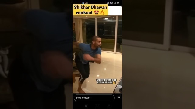 'Shikhar Dhawan Home Quarinetine workout