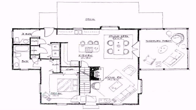 'Ranch Style House Plans 1200 Sq Ft (see description)'