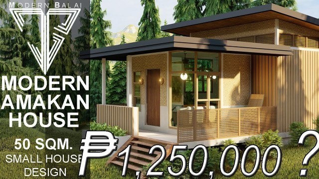 'MODERN AMAKAN HOUSE | 50 SQM. SMALL HOUSE WITH INTERIOR DESIGN | MODERN BALAI'