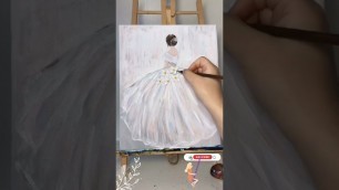 '#How to draw a wedding dress#Fashion sketching#Fun2draw Channel#shorts'