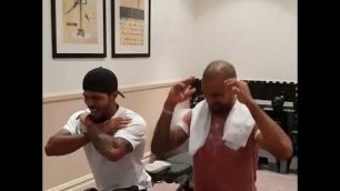 'Shikhar Dhawan  & Umesh Yadav Workout In The Gym'