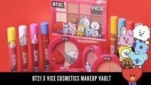 'BT21 X VICE COSMETICS REVIEW & SWATCHES'