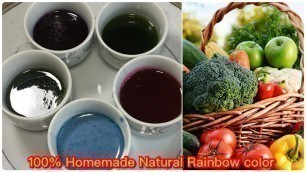 'Easy and Best Organic Food color |No Preservative No Chemical Natural Rainbow Food Color'